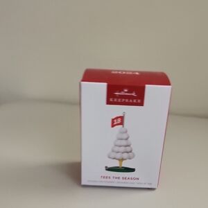 Hallmark White and Red Festive Tree Ornament